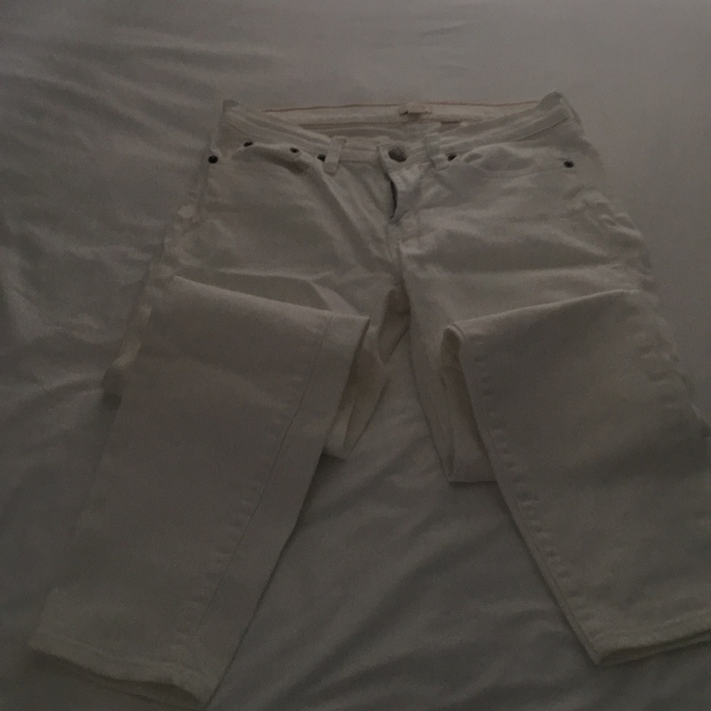 J Crew White Jean